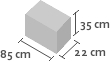 85cm x 22cm x 35cm(h)