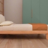 Letto Nuvola: Particolare della testata color moka